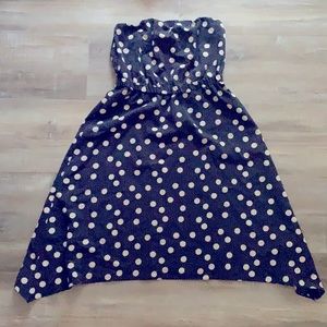 Strapless cocktail dress